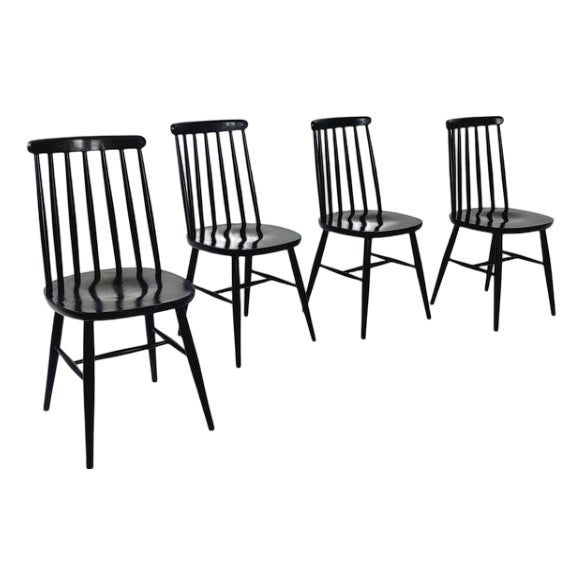 Set of German Dining Chairs by Ilmari Tapiovaara for Möbel Mann, 1960s For Sale
