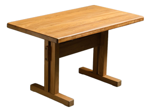 Elm Dining Table by Charlotte Perriand for Les Arcs, France, 1970s