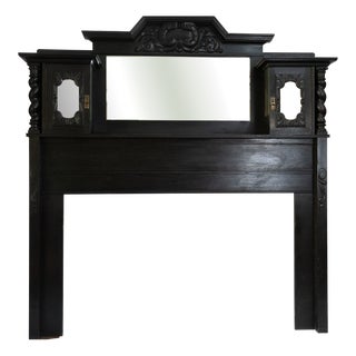 Victorian Fireplace Mantel in Oak For Sale