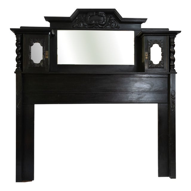 Victorian Fireplace Mantel in Oak For Sale