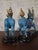 Vintage Cloisonné Qilin Figurine Censors With Bespoke Rosewood Stands- Set of 2 / Matched Pair For Sale - Image 10 of 11