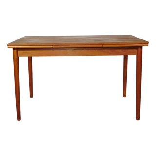 Mid-Century Extendable Teak Dining Table, 1960s For Sale