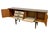 Wood Vintage Mid-Century Modern Formica Credenza / Sideboard - Uk Import, Brass-Tone Hardware, Storage Cabinet For Sale - Image 7 of 9