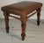 19th Century Leather Footstool For Sale - Image 4 of 7