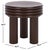 Contemporary Ohana Accent Table in Dark Brown For Sale - Image 3 of 8