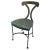 1990s Green Steel Patinated Klismos Chairs - A Pair For Sale - Image 13 of 13