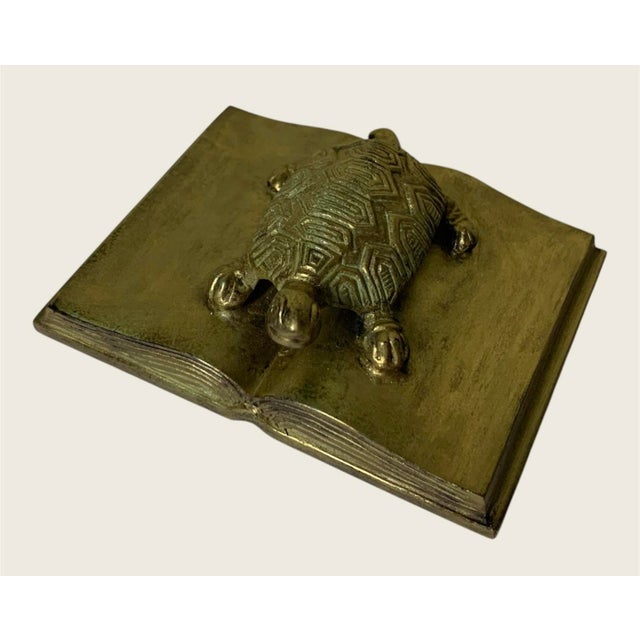 4”x 3” x 1.5” high. A very nice and interesting felt backed paperweight. In mythology the combination of a turtle and an...