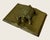 4”x 3” x 1.5” high. A very nice and interesting felt backed paperweight. In mythology the combination of a turtle and an...