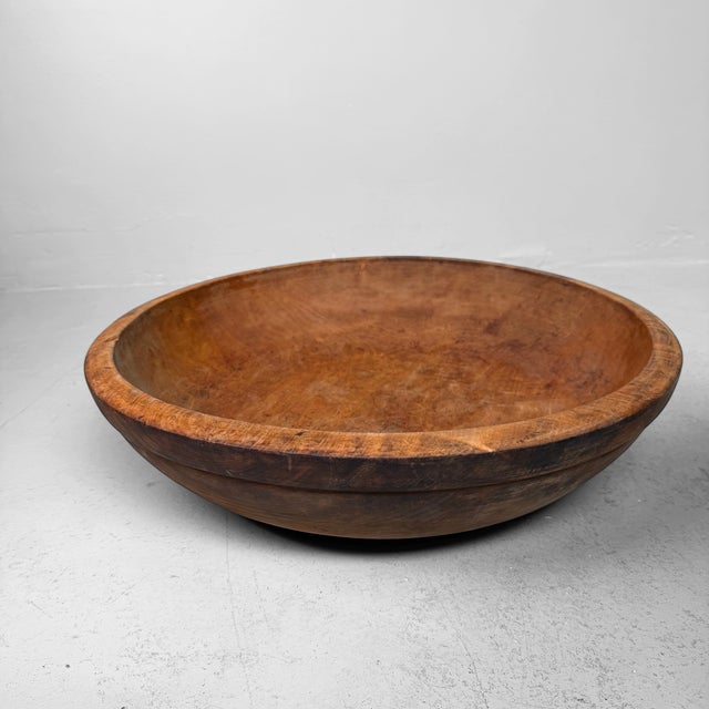 Japanese Wooden Kibachi Dough Bowl, 1959 For Sale - Image 6 of 14