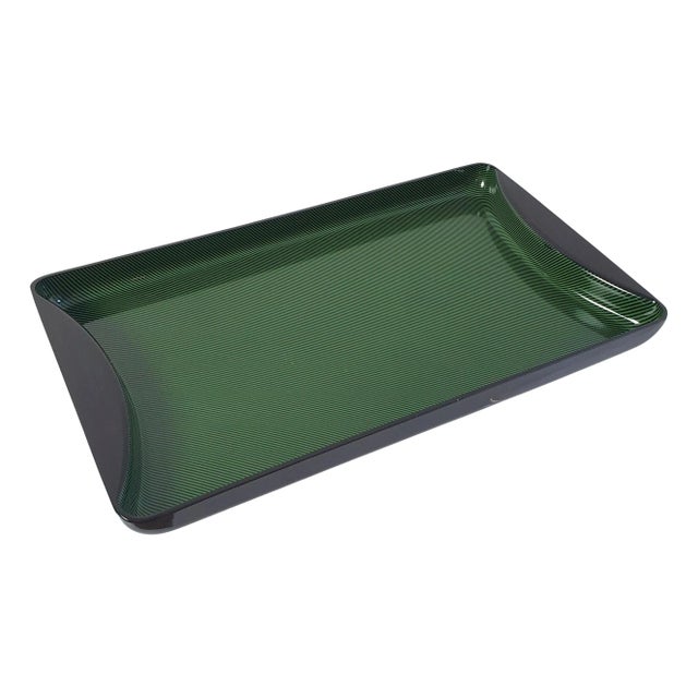 Vintage Striped Tray in Acrylic Glass from Guzzini, Italy, 1970s For Sale