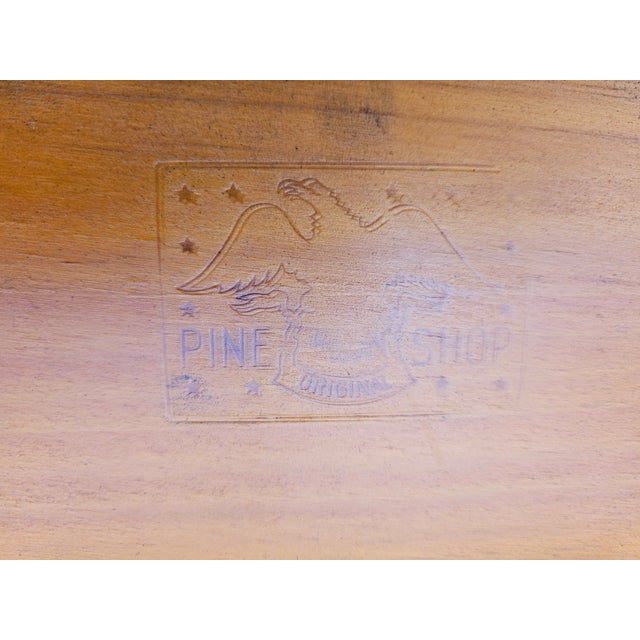 Federal Style Pine Shop Original Console Table For Sale - Image 10 of 11