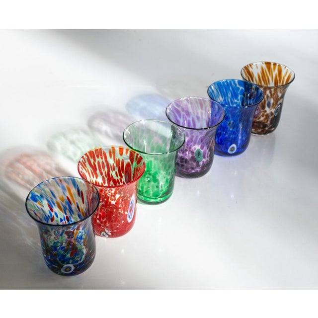 Italian Murano Glasses by Mariana Iskra for Ribes, 2010, Set of 6 For Sale - Image 10 of 18