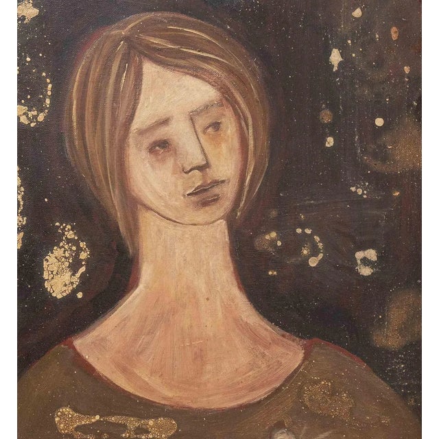 Franco Rivola, Tonight I Wait at the Window, Oil on Canvas, 1968 For Sale