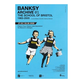 Banksy Archive 01 the School of Bristol Official Exhibition Poster For Sale