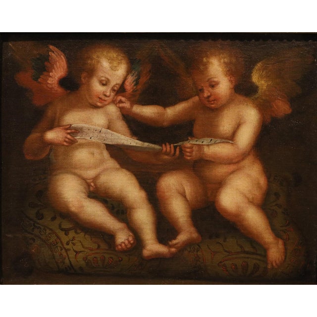 Baroque Guglielmo Caccia, Detto Il Moncalvo, Angels Hunting Couple Paintings, 1620, Oil on Canvas For Sale - Image 3 of 16