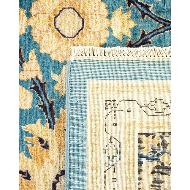2020s Eclectic Collection Hand-Knotted Area Rug - Light Blue Collection 7' 10" x 10' 0" For Sale - Image 5 of 9