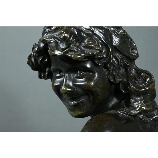 Injalbert, Laughing Child, Late 19th Century, Bronze For Sale - Image 3 of 17