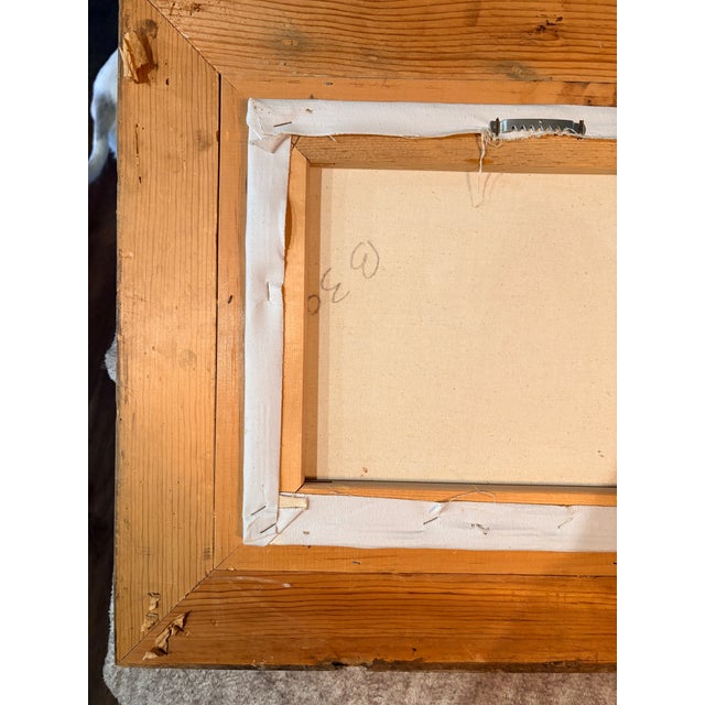 1970s Mid-Century Modern Alan Simpson Original Oil Painting in Mexico Wood Frame For Sale In Detroit - Image 6 of 10