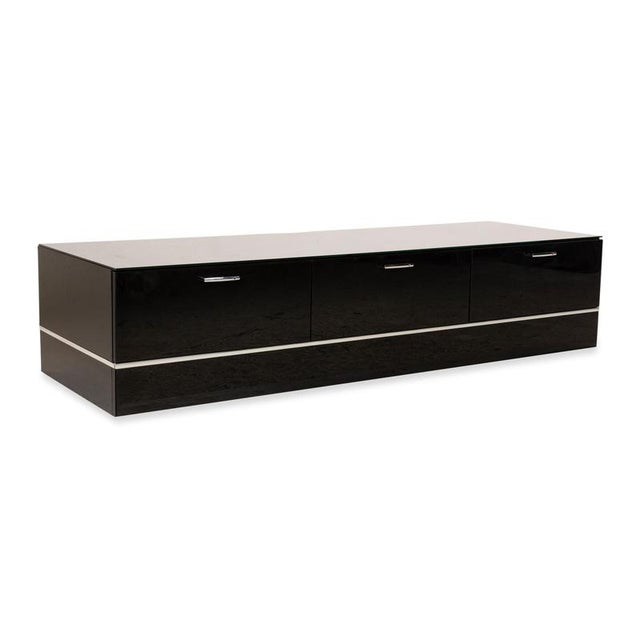 Leonardo Wooden Sideboard Black For Sale - Image 16 of 16