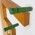Italian Modern Coat Stand in Natural and Green Wood, 1980s For Sale - Image 6 of 12