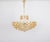 A wonderful and high-quality gilded chandelier or pendant light fixture by palwa -design sciolari, germany, 1970s. It is...
