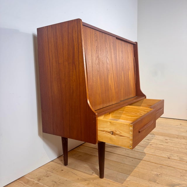 Danish Teak Bar Cabinet, 1960s For Sale - Image 6 of 8