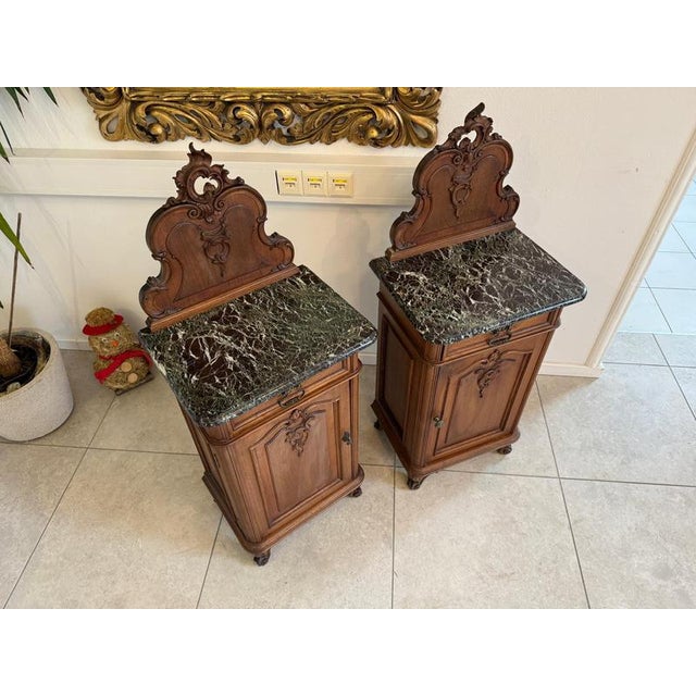 Antique Bedside Tables, 1800s, Set of 2 For Sale - Image 11 of 13