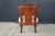 Wood Antique 19th Century Mahogany Regency Empire Horseshoe Library Parlor Arm Chair For Sale - Image 7 of 18