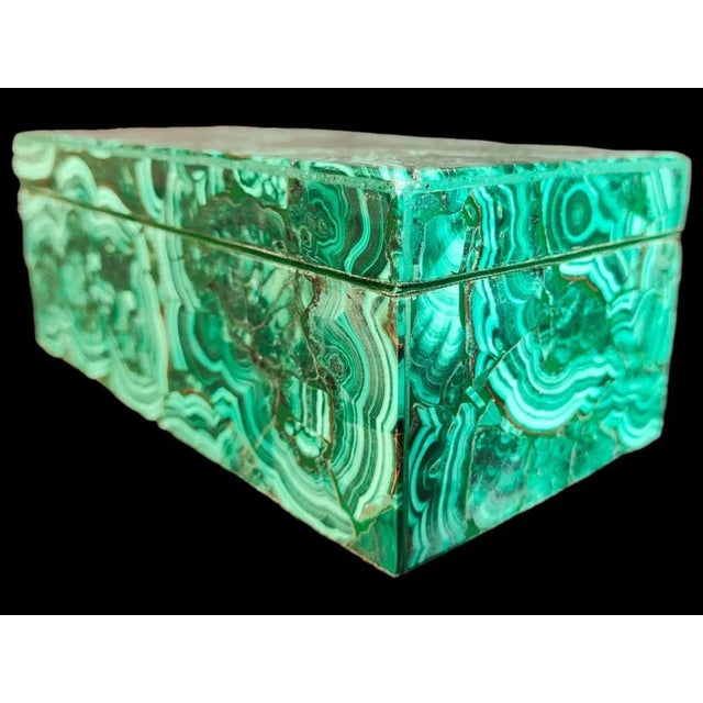 Malachite Box, 20th Century For Sale - Image 5 of 11