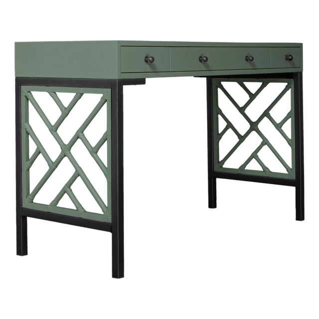 Chippendale Writing Desk - Evergreen For Sale