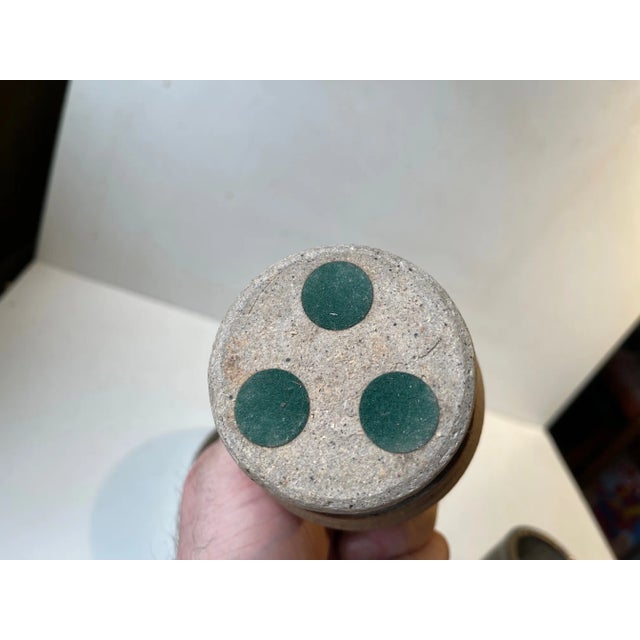 Scandinavian Modern Striped Stoneware, 1970s, Set of 3 For Sale - Image 14 of 17