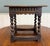 English Antique English Footstool Bench Stool Joint Stool Barley Twist Carved Oak c.1900 For Sale - Image 3 of 16