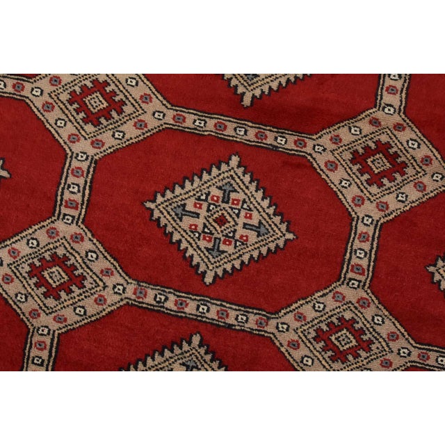 2020s Bokhara Jaldar Rug 8’2” X 10’6” Red Wool Tribal Hand-Knotted Oriental Carpet For Sale - Image 5 of 14