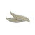 A striking brooch crafted with precision, featuring a dual feather design encrusted with baguette and round brilliant-cut...