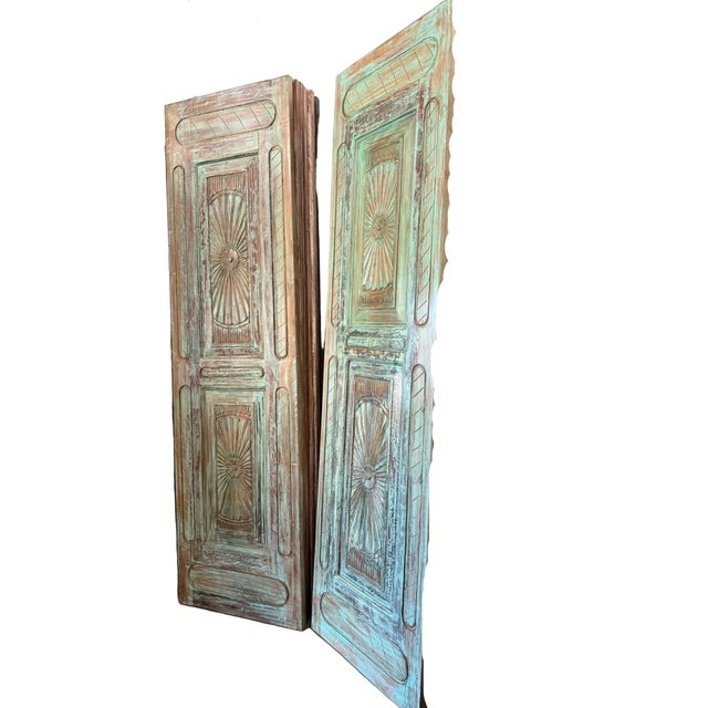 Bring old-world character and architectural elegance into your home with this vintage Spanish Revival carved barn door....
