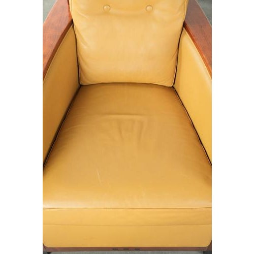 Art Deco Decoforma Series Frank Armchairs in Yellow Cowhide from Schuitema, Set of 2 For Sale - Image 5 of 16