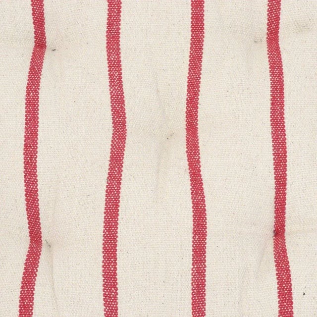 Not Yet Made - Made To Order Austin Stripe Red Floor Cushion For Sale - Image 5 of 6