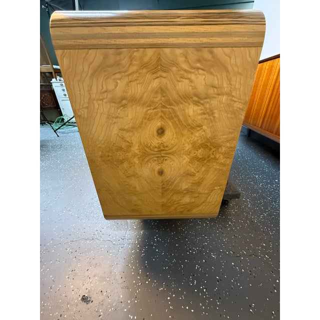 Wood 1970s Henredon Scene Two Collection Burled Olive Wood Credenza For Sale - Image 7 of 12