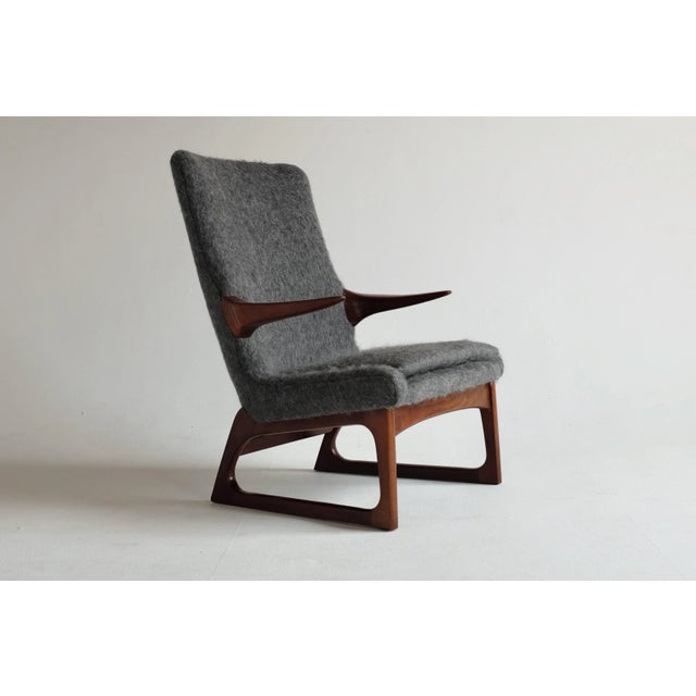1960s Mid-Century Easy Chair Attributed to Fredrik A. Kayser For Sale - Image 9 of 9
