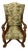 Renaissance High Back Armchair in Carved Walnut after Andrea Brustolon For Sale