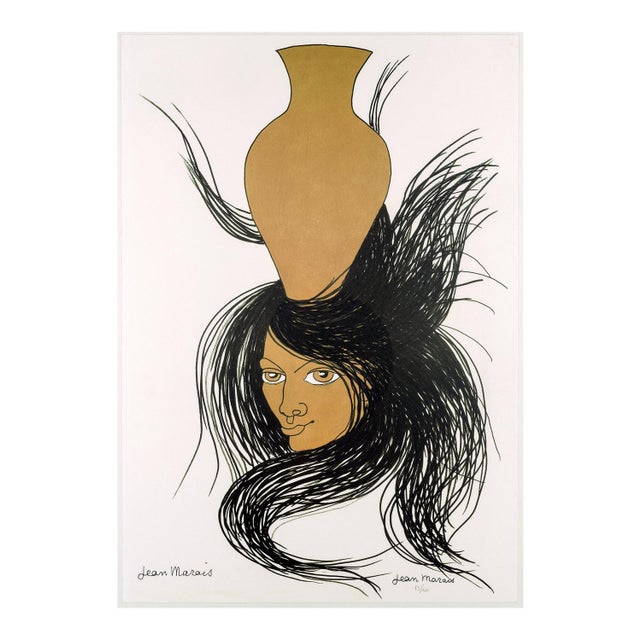Jean Marais, Femme au vase, Lithograph For Sale - Image 3 of 3