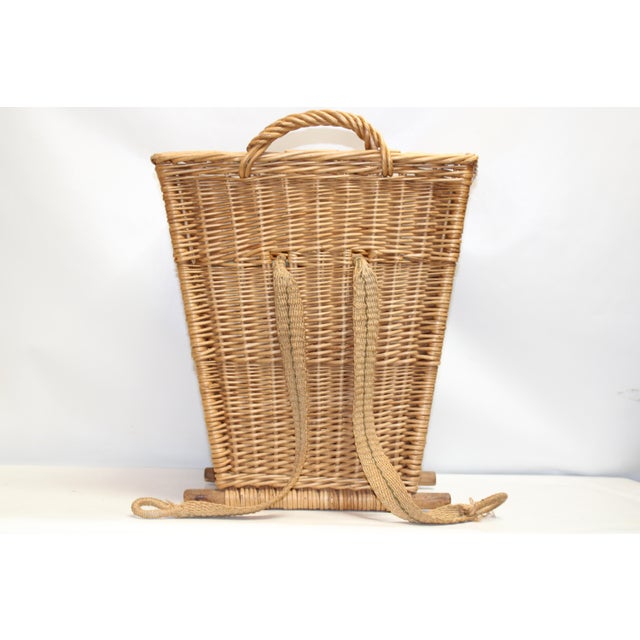 1960s Vintage French Provincial Vineyard Harvest Backpack. For Sale - Image 5 of 13