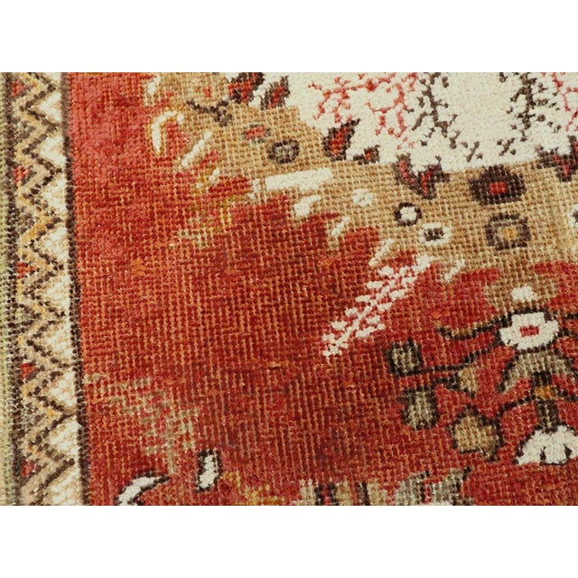 Tribal Galerie Shabab Collection Mid-20th Century Turkish Oushak Throw Rug For Sale - Image 3 of 6