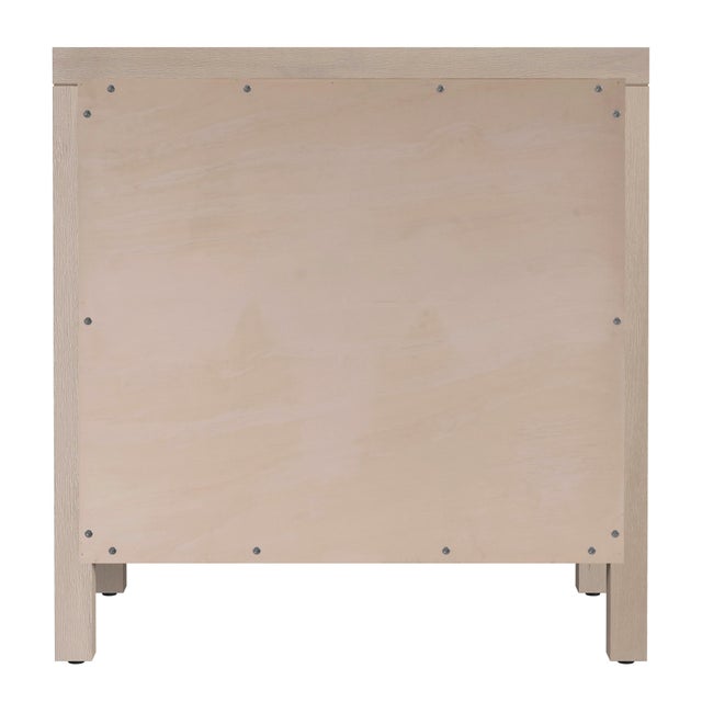 Nora 25 in. W Rectangular Wood 3 Drawer Nightstand, Antique Taupe For Sale In Chicago - Image 6 of 8