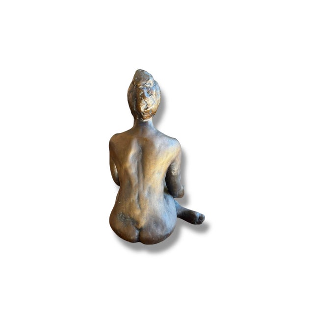 Bronze Woman Sculpture by Lee Andreason, Signed For Sale - Image 4 of 4