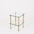 Brass and Glass 2-Tier Side Table or Nightstand from Maison Jansen, France, 1970s For Sale - Image 12 of 14