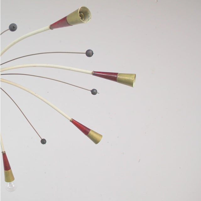 Mid-Century Modern Vintage French Ceiling Lamp, 1950s For Sale - Image 3 of 4