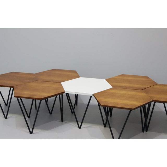 Coffee Tables by Gio Ponti for Isa Bergamo, Italy, 1950s, Set of 7 For Sale - Image 9 of 15