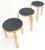 Set of 3 Early Round Nesting Side Occasional Tables by Alvar Aalto Mid Century For Sale - Image 6 of 10