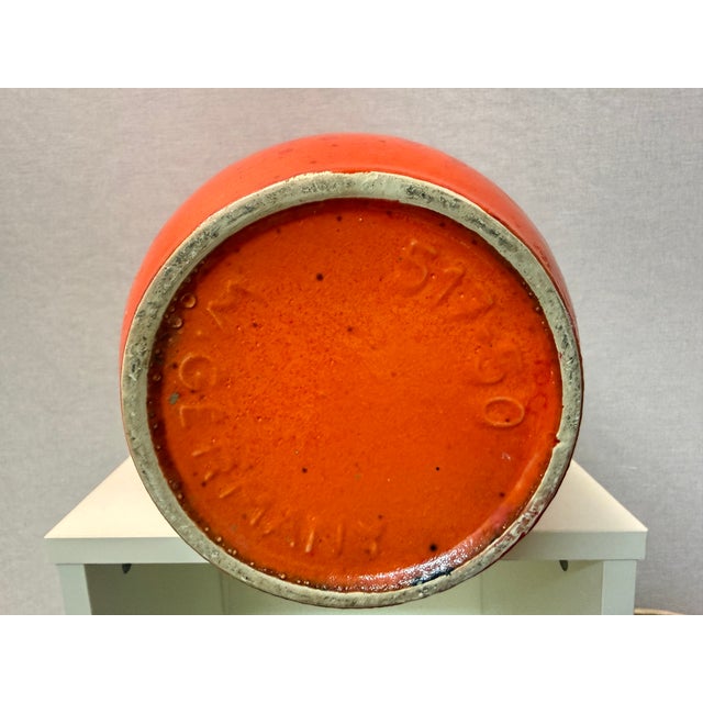 Vintage 517-50 Orange Fat Lava Floor Vase from Scheurich, 1970s For Sale - Image 15 of 16